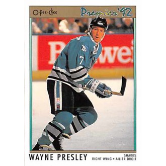 Řadové karty - Presley Wayne - 1991-92 OPC Premier No.89
