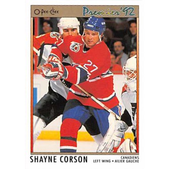 Řadové karty - Corson Shayne - 1991-92 OPC Premier No.161