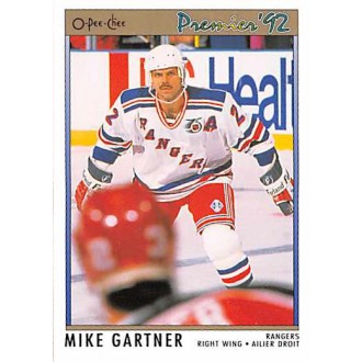 Řadové karty - Gartner Mike - 1991-92 OPC Premier No.164