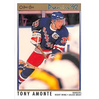 Řadové karty - Amonte Tony - 1991-92 OPC Premier No.11