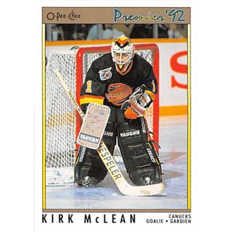 Řadové karty - McLean Kirk - 1991-92 OPC Premier No.158