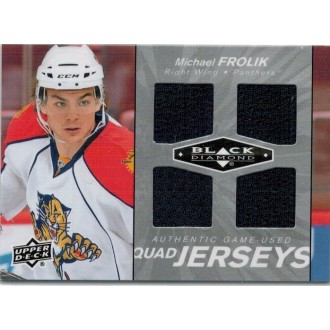 Jersey karty - Frolík Michael - 2010-11 Black Diamond Jerseys Quad No.QJ-MF