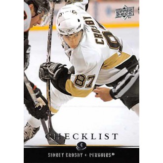 Řadové karty - Crosby Sidney - 2008-09 Upper Deck No.200