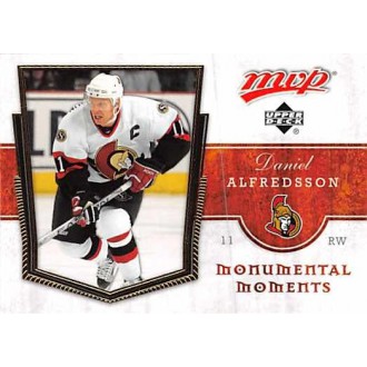 Insertní karty - Alfredsson Daniel - 2007-08 MVP Monumental Moments No.MM13