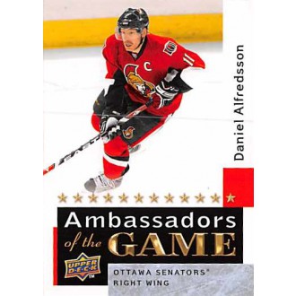 Insertní karty - Alfredsson Daniel - 2009-10 Upper Deck Ambassadors of the Game No.AG46