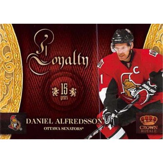 Insertní karty - Alfredsson Daniel - 2010-11 Crown Royale Loyalty NO.DA