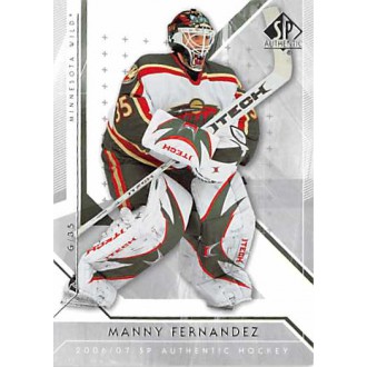 Řadové karty - Fernandez Manny - 2006-07 SP Authentic No.54