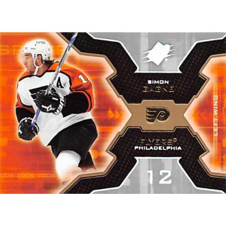 Řadové karty - Gagne Simon - 2006-07 SPx No.76