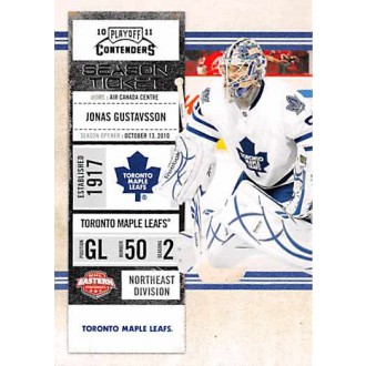 Řadové karty - Gustavsson Jonas - 2010-11 Playoff Contenders No.78