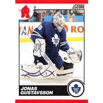 Řadové karty - Gustavsson Jonas - 2010-11 Score No.454