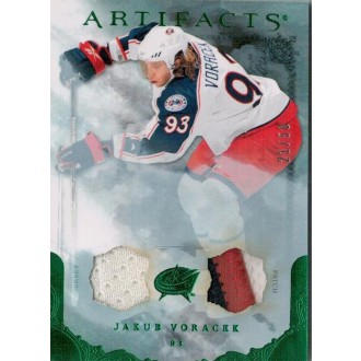 Patch karty - Voráček Jakub - 2010-11 Artifacts Jerseys Patches Emerald  No.96