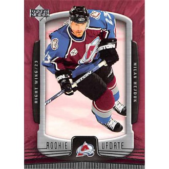 Řadové karty - Hejduk Milan - 2005-06 Rookie Update No.26