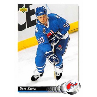 Řadové karty - Karpa Dave - 1992-93 Upper Deck No.517