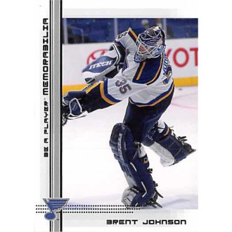 Řadové karty - Johnson Brent - 2000-01 BAP Memorabilia No.439