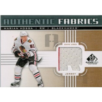 Jersey karty - Hossa Marián - 2011-12 SP Game Used Authentic Fabrics  No.AF-MH