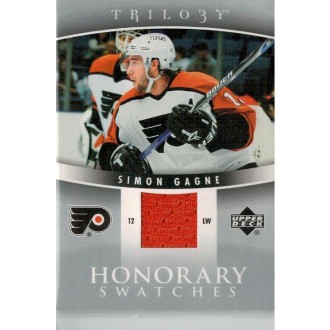Jersey karty - Gagne Simon - 2006-07 Trilogy Honorary Swatches No.HS-SG