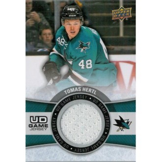 Jersey karty - Hertl Tomáš - 2015-16 Upper Deck Game Jerseys white No.GJ-HE