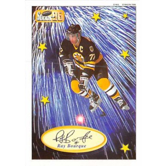 Insertní karty - Bourque Ray - 1995-96 Bashan Imperial Super Stickers Die Cut No.6