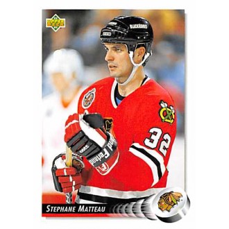 Řadové karty - Matteau Stephane - 1992-93 Upper Deck No.540