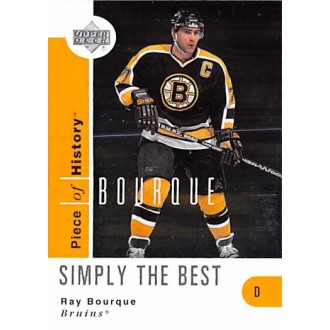 Insertní karty - Bourque Ray - 2002-03 Piece of History Simply the Best No.SB1