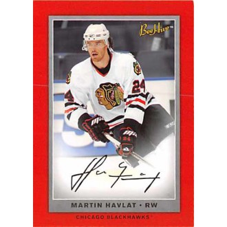 Paralelní karty - Havlát Martin - 2006-07 Beehive Red Facsimile Signatures No.81