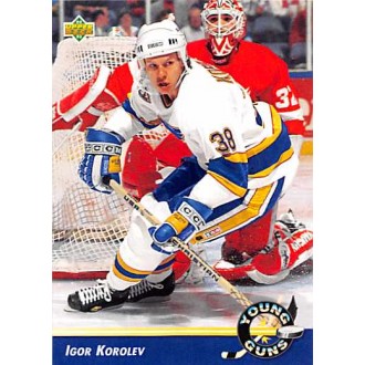 Řadové karty - Korolev Igor - 1992-93 Upper Deck No.581