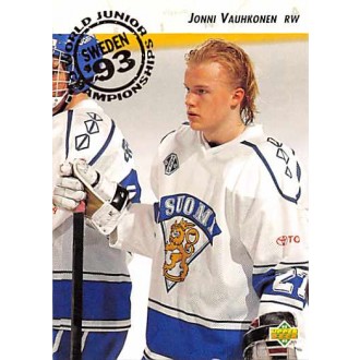 Řadové karty - Vauhronen Jonni - 1992-93 Upper Deck No.619