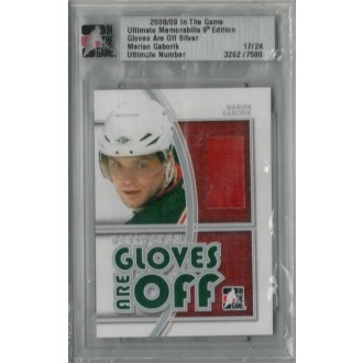 Jersey karty - Gáborík Marián - 2008-09 ITG Ultimate Memorabilia Gloves are Off No.10