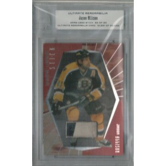 Exkluzivní karty - Allison Jason - 2000-01 BAP Ultimate Memorabilia Game-Used Sticks No.GS31