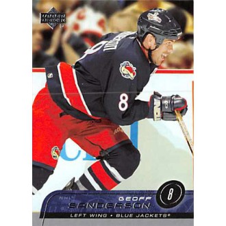 Řadové karty - Sanderson Geoff - 2002-03 Upper Deck No.294