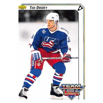 Řadové karty - Drury Ted - 1992-93 Upper Deck No.396