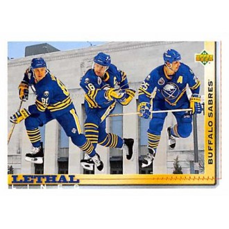 Řadové karty - LaFontaine Pat, Andreychuk Dave, Mogilny Alexander - 1992-93 Upper Deck No.456
