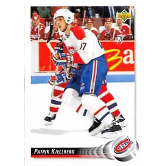 Řadové karty - Kjellberg Patrik - 1992-93 Upper Deck No.498