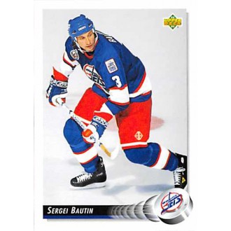 Řadové karty - Bautin Sergei - 1992-93 Upper Deck No.499