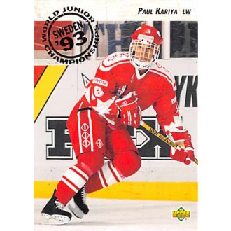 Řadové karty - Kariya Paul - 1992-93 Upper Deck No.586
