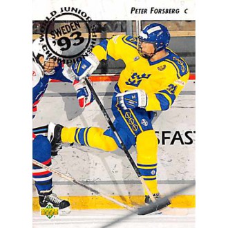 Řadové karty - Forsberg Peter - 1992-93 Upper Deck No.595