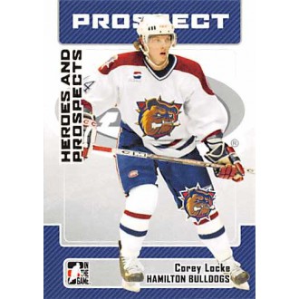 Řadové karty - Locke Corey - 2006-07 ITG Heroes and Prospects No.71