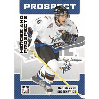 Řadové karty - Maxwell Ben - 2006-07 ITG Heroes and Prospects No.101