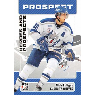 Řadové karty - Foligno Nick - 2006-07 ITG Heroes and Prospects No.115