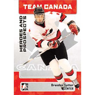 Řadové karty - Sutter Brandon - 2006-07 ITG Heroes and Prospects No.142