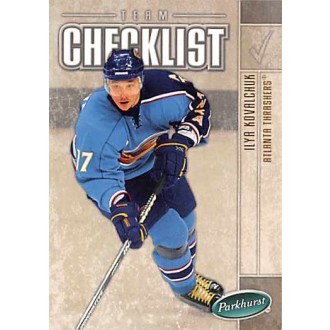Řadové karty - Kovalchuk Ilya - 2005-06 Parkhurst No.672
