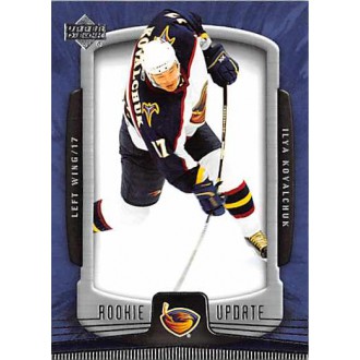 Řadové karty - Kovalchuk Ilya - 2005-06 Rookie Update No.4