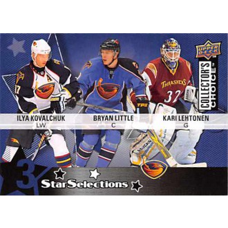 Řadové karty - Kovalchuk Ilya, Little Bryan, Lehtonen Kari - 2009-10 Collectors Choice No.202