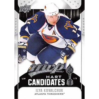 Insertní karty - Kovalchuk Ilya - 2009-10 MVP Hart Candidates No.HC13