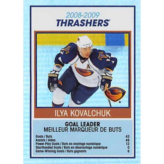 Insertní karty - Kovalchuk Ilya - 2009-10 O-Pee-Chee Team Checklists No.TC2