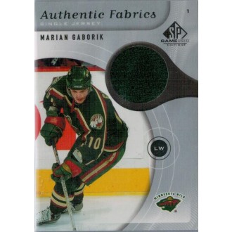 Jersey karty - Gáborík Marián - 2005-06 SP Game Used Authentic Fabrics  No.AF-MG