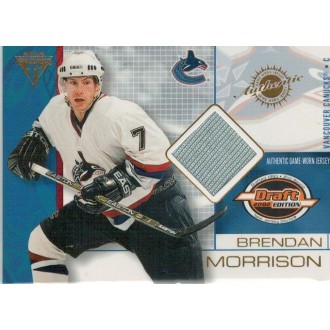 Jersey karty - Morrison Brendan - 2001-02 Titanium Draft Day Edition No.95