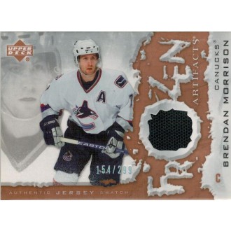Jersey karty - Morrison Brendan - 2007-08 Artifacts Frozen Artifacts - black No.FA-BM