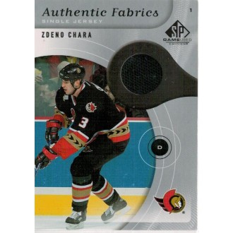 Jersey karty - Chára Zdeno - 2005-06 SP Game Used Authentic Fabrics  No.AF-ZC