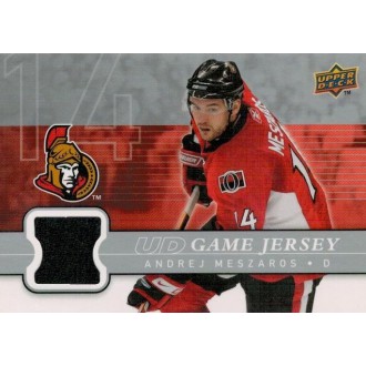 Jersey karty - Meszaros Andrej - 2008-09 Upper Deck Game Jerseys No.GJ-AM